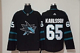 Sharks 65 Erik Karlsson Black Adidas Jersey,baseball caps,new era cap wholesale,wholesale hats